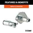 CURT 58092 Vehicle-Side and Trailer-Side 6-Pin Round Wiring Harness ...