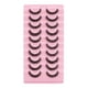 thumbnail image 1 of Pestañas postizas de estilo popular, marcas privadas, extensiones de pestañas de visón sintético, tiras de pestañas con rizo profundo, 1 of 5