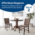 thumbnail image 2 of Stakmore Parsons Hardwood Folding Chair Set, Espresso Finish, Jax Fabric, 2 Pack, 2 of 6