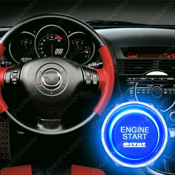 LED light Universal fit Car Engine Start Push Button Switch Ignition Starter Kit