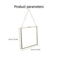 thumbnail image 4 of 1Pc Hanging Glass Photo Frame Transparent Specimen Clip Decorative Picture Frame, 4 of 7