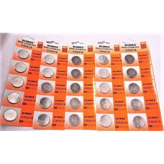 Wama CR2016 3V Lithium Coin Cell Battery (10 Batteries)