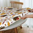 thumbnail image 5 of muroi Flowers and Cherry Round Fitted Tablecloth, Waterproof Round Table Cloth with Elastic Edged Washable Table Cover for Indoor Outdoor Fits 45"-50" Tables, Medium, 5 of 6