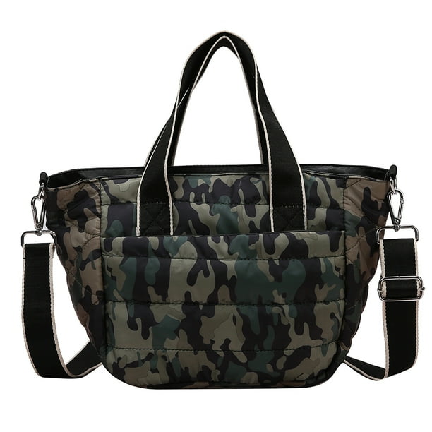 Bolsa De Hombro Bolso De Hombro Bolso bandolera acolchado para mujer de viaje acolchados de algodón a la moda Tote femenino