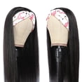 thumbnail image 3 of Natural Color Headband Wig Smooth Human Hair Brazilian Wigs on Promotion Non Lace Wig for Women, 3 of 5