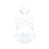 Pretend Play Dress Up Mozlly White Angel Childrens Tutu Costume Set (3pc Set) (Multipack of 6)