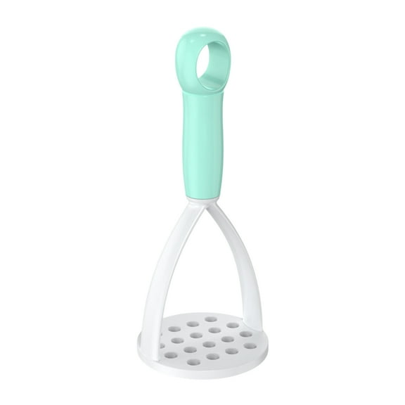 Mupvlun Potato Masher - Heavy Duty Potato Masher for Non-Stick Cookware, Food Masher with Ergonomic Soft Grip for Potato, Bean, Vegetable, Fruit, Avocado Green