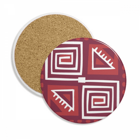 

Red Wine Color Mexico Totems Ancient Civilization Coaster Cup Mug Tabletop Protection Absorbent Stone