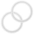 thumbnail image 1 of Uxcell 2-Pack Junta de Anillos O de Silicona 1.9 in/48mm Junta de Sello Anillo O se Ajusta para OD 2.5 in/64mm Ferrule de Soldadura Sanitaria Blanca, 1 of 1