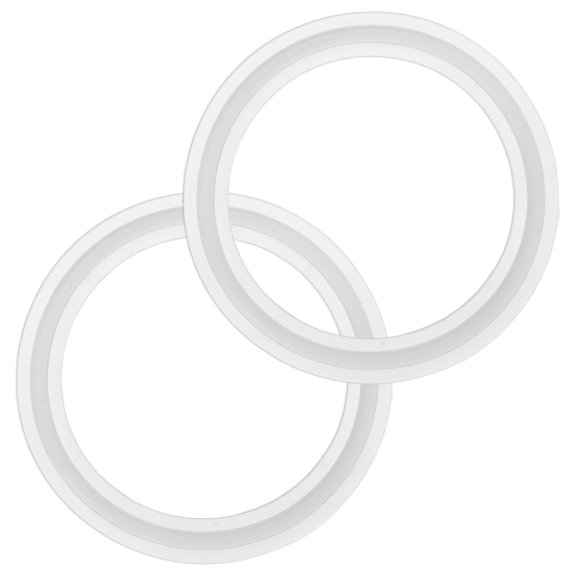 Uxcell 2-Pack Silicone O-Rings Gasket 1.9 in/48mm O-Rings Seal Gasket Fits for OD 2.5 in/64mm Sanitary Pipe Weld Ferrule White