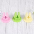 thumbnail image 7 of 5pcs Suction Cup Toothbrush Holder Creative Bathroom Wall-mounted No Drilling Toothbrush Holder Organizer Storage Rack (Random Color), 7 of 7
