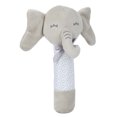 thumbnail image 3 of Sonajero de juguete Jadeshay con cascabeles para bebés, Sonajero de mano, felpa, algodón PP, conejo, perro mapache, elefante, 3 of 9