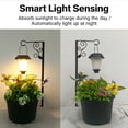 thumbnail image 4 of HuiXinOu Solar Powered Hanging Lamp Planter Stand Smart Light Sensing Outdoor Floor Lamp for Patio Garden Yard Lawn Decorative and Practical Lighting, 4 of 7