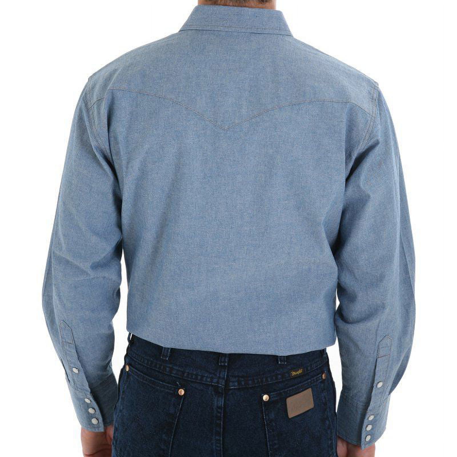 Wrangler Cowboy Cut Light Blue Chambray - Mens Shirt - Ms70919 ...