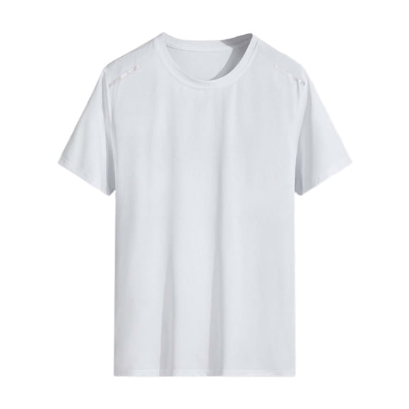 Gyexs Mens Polo Shirts Short Sleeve V Neck Knit Shirts Casual Crewneck Ribbed Dress Tee Shirt Men's Fashion White, Size XXXL