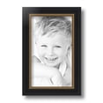 thumbnail image 2 of ArtToFrames 6x10 inch Black Velvet with Gold Picture Frame, Black MDF Poster Frame (4690), 2 of 7