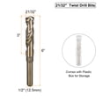 thumbnail image 2 of Brocas de torsión Uxcell de 21/32", broca de acero de alta velocidad M35 para metal, 2 of 6