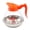 Orange, variant on 1 Pack Commercial Coffee Decanter 64oz 1.8L 12 Cup (Black), Plastic Body with Stainless Steel Bottom & Ergonomic Handle, Perfect for Serving Coffee at various commercial occasions