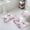 Pink, variant on Green Yellow Palm Tree Bath Mat 3 Piece Bathroom Rug Set, Summer Botanical Tropical Non Slip Bath Rug Contour Mat and Toilet Lid Cover, Absorbent Shower Mats Soft Bath Rugs and Mats Sets