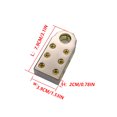 thumbnail image 3 of Sidaley Abrazadera de Terminal de de coche, Conector de calibre AWG de Audio Universal de aleación de Zinc con anillo de fijación, piezas de Vehículos, repuestos y accesorios Mis 1 PC Sidaley VI015773-01B, 3 of 6
