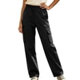 thumbnail image 5 of LIaqionyy Womens Cargo Pants Quick Dry Hiking High Waist Baggy Casual Outdoor Joggers Trousers with Zipper Pockets, 5 of 7