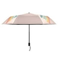 thumbnail image 2 of Compact Sun Umbrella Windproof Travel Umbrellas for Rain Strong Portable UV Protection Hand-painted Rainbow, 2 of 8