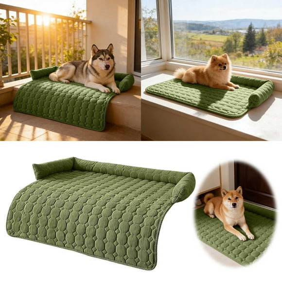 Washable Pet Bed Sofa Protector Mat with Warm Soft Cushion for Dogs and Cats