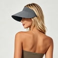 thumbnail image 6 of HONHUZH Summer Hats Womens Foldable Golf Sun Visor Hat UPF 50 Wide Brim Adjustable Summer Beach Cap, 6 of 6