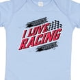 thumbnail image 4 of Inktastic I Love Racing with Tire Marks Boys or Girls Baby Bodysuit, 4 of 5