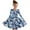 Blue, variant on Odeerbi Kids Girls Long Sleeve Ballet Skater Dress Camouflage Printed Elastic Twirly A-line Dress School Recital Round Neck Dress Kids Girls Clothes
