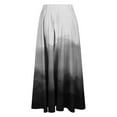 thumbnail image 5 of Maoxin Skirt for Women Women's Casual Flowers Printed line Elastic Waist Skirt ,Black,M, 5 of 5