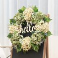 thumbnail image 4 of kiskick Artificial Hydrangea Wreath - Not Withering Faux Garland for Welcoming Home Weddings and Holiday Decoration, 4 of 8