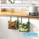 thumbnail image 5 of 2 Pack Cabinet Door Organizer with Towel Bar, over the Cabinet Door Storage, 5 of 5