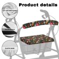 thumbnail image 5 of HELLHERO Mushroom Floral Rollator Seat Back Cover and Rollator Walker Seat Covers for Elder Easy Install for Easy Fit, 5 of 7