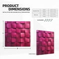 thumbnail image 3 of Purple Square Light Switch Cover Decorative Switch Plates and Outlet Covers Wall Plate for Electrical Kitchen Home Office Art Decor Mid-size, 3 of 4
