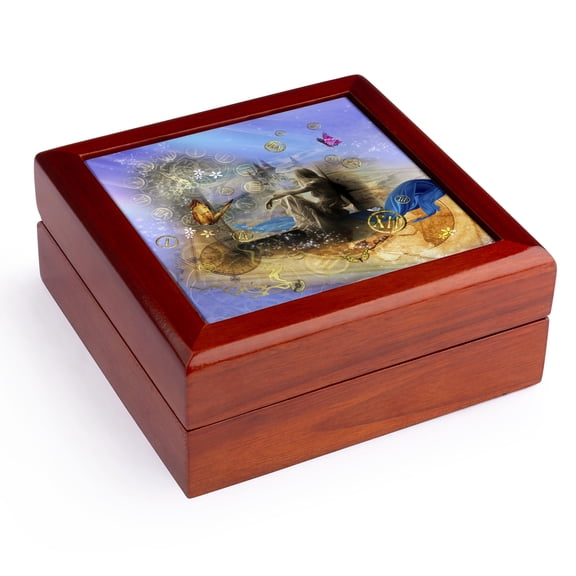 3dRose, Cinderella, Jewelry Box 5.5x5.5 inch with 4 inch tile