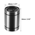 thumbnail image 3 of Unique Bargains 4 Pcs LM30UU 30mm IDx45mm ODx64mm Length Linear Ball Bearings Silver Tone, 3 of 6