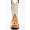 thumbnail image 4 of Tanner Mark Men's Exotic Ostrich Western Boot Broad Square Toe Tan 8 D(M) US, 4 of 7