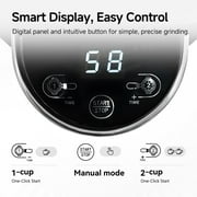 HiBREW G3 Electric Coffee Grinder - 31 Grind Settings, Conical Burr, Digital Precision & Control