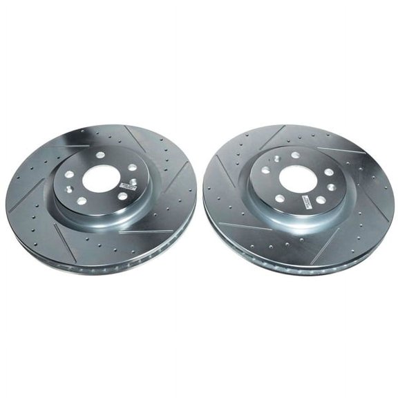 PowerStop Evolution Performance Drilled, Slotted & Plated Brake Rotor Pair