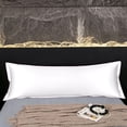 thumbnail image 4 of Funda de almohada larga de satén para dormir: funda impermeable con superficie suave y sedosa, capa a prueba de fugas para el descanso en el dormitorio y el hogar., 4 of 6
