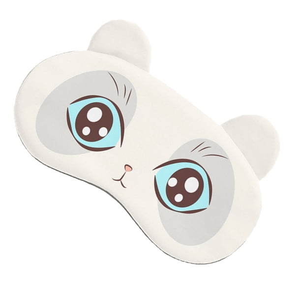 Soidarity Cubiertas de ojos ajustables para mujeres y hombres, venda de dibujos animados, ligera, cómoda, visera para dormir, viaje, avión, oficina, Tratamientos faciales Tipo 2 Soidarity CE014353-02