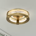 thumbnail image 4 of Nuvo Lighting Darrow - 13 Inch LED Flush Mount - Vintage Brass - Acrylic Panels - Vintage Brass, 4 of 5
