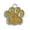 Gold, variant on Cute Mini Paw Shaped Customizable Dog ID Tags, Delicate Pet Name Identification Pendant, Decorative Jewelry Charm Necklace For Small Medium Dogs Daily Collar Matching & Lost Prevention-(Purple)