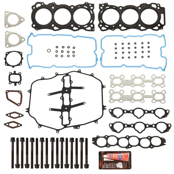 Evergreen HSHB3037 Head Gasket Set Head Bolts Fit 05-08 Infiniti FX35 G35 M35 3.5L DOHC 24V VQ35DE