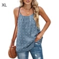 thumbnail image 2 of Chaleco de algodón Minnieouse para mujer camisola de Cuello ajustable color azul claro, 2 of 6
