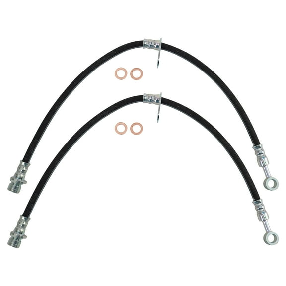 TRQ Front Brake Hose Set BLA63675 Fits Select 2007-2013 Acura MDX , 2009-2015 Honda Pilot , 2010-2013 Acura ZDX