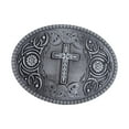thumbnail image 1 of Hebilla de cinturón de vaquero occidental Hebilla de cinturón cruzada Cinturón de jeans antiguo nativo americano Lata antigua, 1 of 9