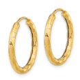 thumbnail image 5 of Auriga Fine Jewelry 14K Yellow Gold Faceted 2.5mm Hoop Earrings for Women, 5 of 5