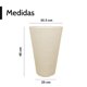 thumbnail image 2 of Maceta Redonda 12 x18 Moderna Interior Exterior beige 6.49 pulg Elly Decor MCA01TRR-12x18PMINA, 2 of 7